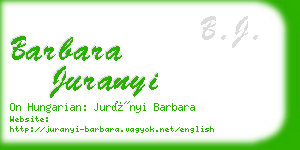 barbara juranyi business card